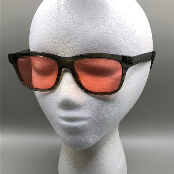 Tom Ford TF 5372 Eyeglasses 5372 098 Frame WIDE FIT 52-16-145 Olive Havana - Picture 11 of 12